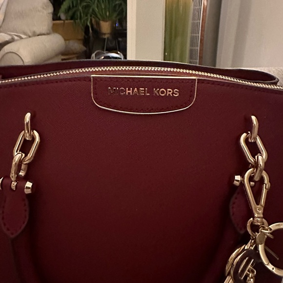Michael Kors Rochelle Large Satchel in Brandy with Gold Hardware NEW WITH TAGS - Picture 9 of 16